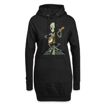 Dover Dämon Kryptide Kryptozoologie Bluegrass Banj - Hoodie-Kleid - Schwarz - Vorne