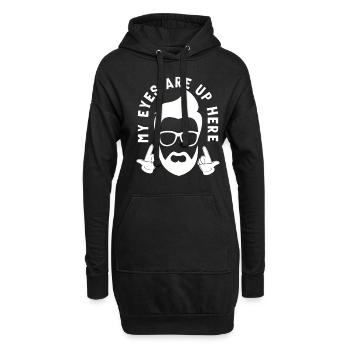 Soins de la barbe Beard Lover Hommes Barbe - Sweat-shirt à capuche long Femme - noir - Devant