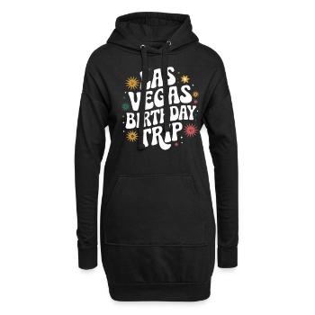 Las Vegas Birthday Trip – Einzigartiger - Hoodie-Kleid - Schwarz - Vorne
