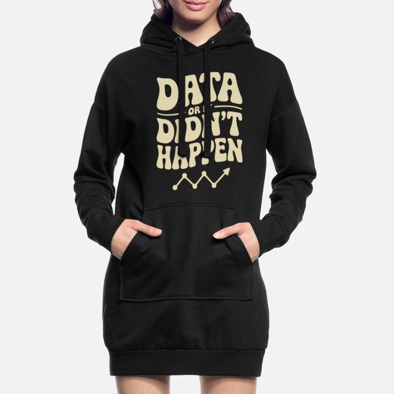 Data Analyst Data Scientist Data Sweat-shirt à capuche long Femme