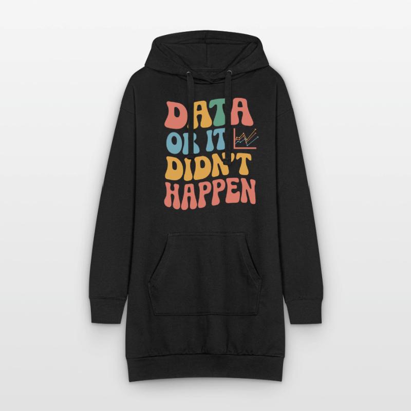 Data Analyst Data Scientist Data Engineer - Sweat-shirt à capuche long Femme