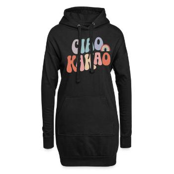 Ciao Kakao - Hoodie-Kleid - Schwarz - Vorne