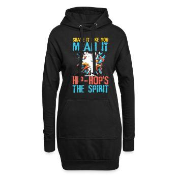 Shake It Like You Mean It Hip Hop's The Spirit - Hoodie-Kleid - Schwarz - Vorne