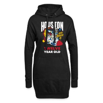 12. Geburtstag Jungen Astronaut Geburtstag - Hoodie-Kleid - Schwarz - Vorne