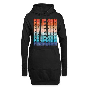 Fehmarn Ostsee für jeden Fehmarner Ostsee - Hoodie-Kleid - Schwarz - Vorne