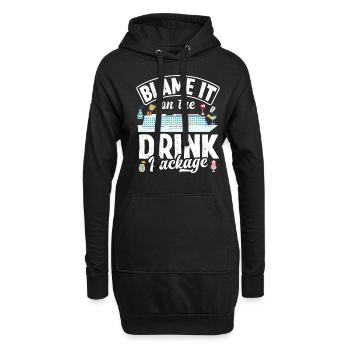 Blame It On The Drink Package - Hoodie Dress - black - Front