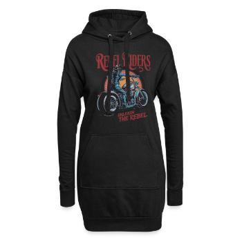 Rebel Riders Unleash The Rebel - Hoodie-Kleid - Schwarz - Vorne