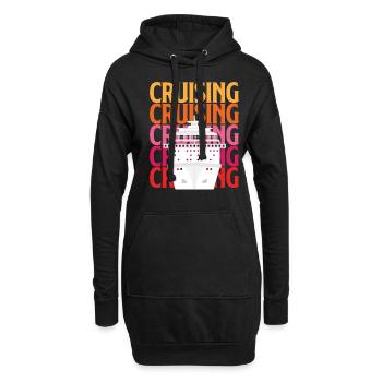 Kreuzfahrt Liebhaber Spaß Boot Abenteuer - Hoodie-Kleid - Schwarz - Vorne