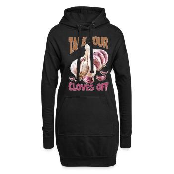 Take Your Cloves Off 2 - Hoodie-Kleid - Schwarz - Vorne