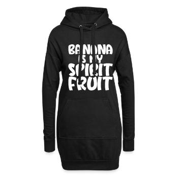 Banana Is My Spirit Fruit 3 - Hoodie-Kleid - Schwarz - Vorne