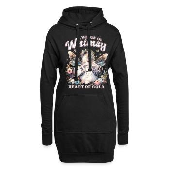 Fee Fairy Fairycore - Hoodie-Kleid - Schwarz - Vorne