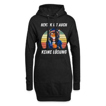 Ironie Tshirt Lustig Witzig Humor Sarkasmus Lachen - Hoodie-Kleid - Schwarz - Vorne