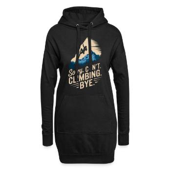 Klettern Freeclimbing felsklettern für Frauen - Hoodie-Kleid - Schwarz - Vorne