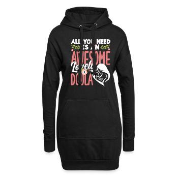 Doula Geschenk Doula Doulas - Hoodie-Kleid - Schwarz - Vorne