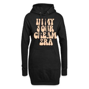 In Meiner Sour Cream Ära - Sauerrahm Food Sauce - Hoodie-Kleid - Schwarz - Vorne