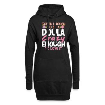Cadeau Doula Doula Doulas - Sweat-shirt à capuche long Femme - noir - Devant