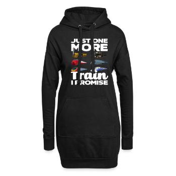 Un seul train de plus promis - Sweat-shirt à capuche long Femme - noir - Devant