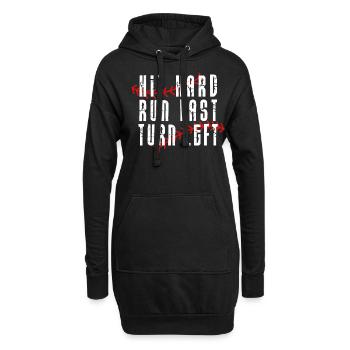 Baseball Sport Baseballspieler Pitcher Catcher USA - Hoodie-Kleid - Schwarz - Vorne