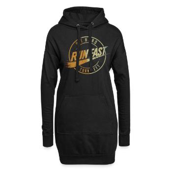 Baseball Sport Baseballspieler Pitcher Catcher USA - Hoodie-Kleid - Schwarz - Vorne