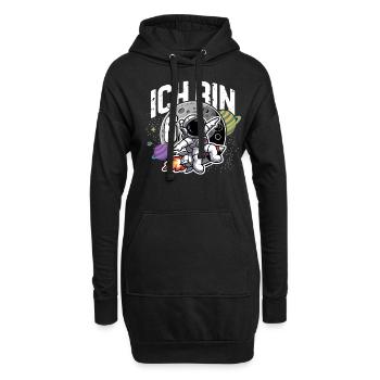 6. Geburtstag Jungen 6 Jahre Astronaut Geburtstag - Hoodie-Kleid - Schwarz - Vorne