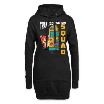 Transportation Squad 7 - Hoodie-Kleid - Schwarz - Vorne