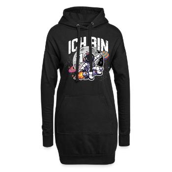 11. Geburtstag Jungen Astronaut Geburtstag - Hoodie-Kleid - Schwarz - Vorne