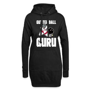 Gutter Ball Guru 4 - Hoodie-Kleid - Schwarz - Vorne