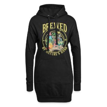 Apotheker Kräutersammler Apothekerin - Hoodie-Kleid - Schwarz - Vorne