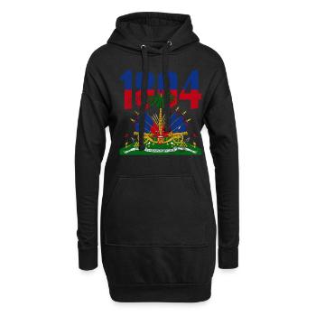 Haiti - Hoodie-Kleid - Schwarz - Vorne