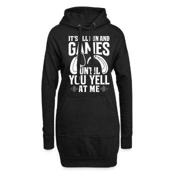 Sensibilisation à la fierté des sourds Langue des signes ASL - Sweat-shirt à capuche long Femme - noir - Devant