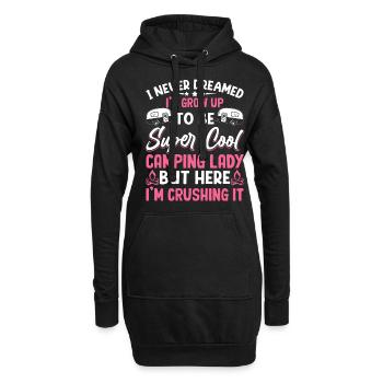 Camping Lady But Here I'm Killing It Camper Women - Hoodie-Kleid - Schwarz - Vorne