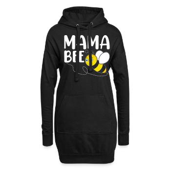 Imker Imkerei Mama Mama Biene - Hoodie-Kleid - Schwarz - Vorne