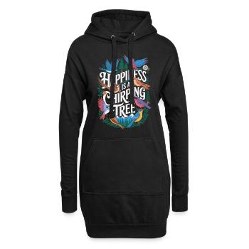 Observation des oiseaux, Oiseaux, Nature, Randonnée, Camping - Sweat-shirt à capuche long Femme - noir - Devant