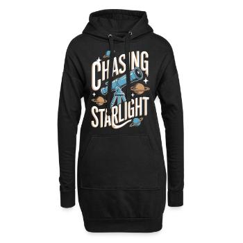 Télescope Astronomie Astrophotographie - Sweat-shirt à capuche long Femme - noir - Devant