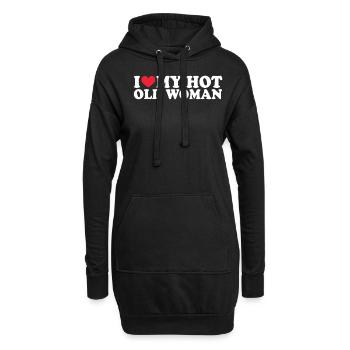 Petite amie Petite amie Relation Couple Amour Couple - Sweat-shirt à capuche long Femme - noir - Devant