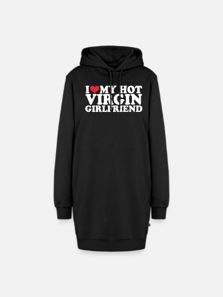 Girlfriend Freundin Beziehung Couple Liebe Pärchen - Hoodie-Kleid - Schwarz