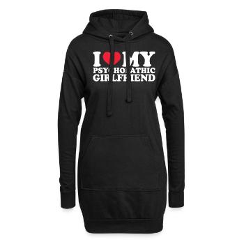 Petite amie Petite amie Relation Couple Amour Couple - Sweat-shirt à capuche long Femme - noir - Devant