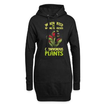 Venusfliegenfalle Karnivore Pflanze Design - Hoodie-Kleid - Schwarz - Vorne