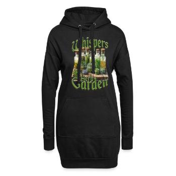 Kräutersammler Whispers In The Herb Garden - Hoodie-Kleid - Schwarz - Vorne