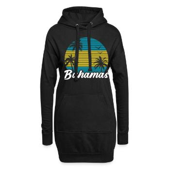 Bahamas Île des Caraïbes Cadeau d’été de l’Atlantique - Sweat-shirt à capuche long Femme - noir - Devant