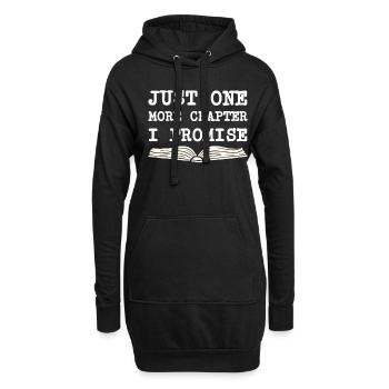 Buch Bücher Bibliothek Literatur Lesen Read Books - Hoodie-Kleid - Schwarz - Vorne