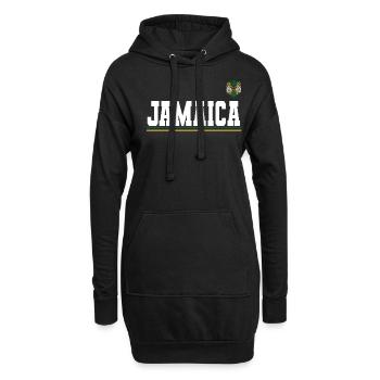 Jamaïque Jamaïque Rasta Raggea Drapeau Rastafari - Sweat-shirt à capuche long Femme - noir - Devant
