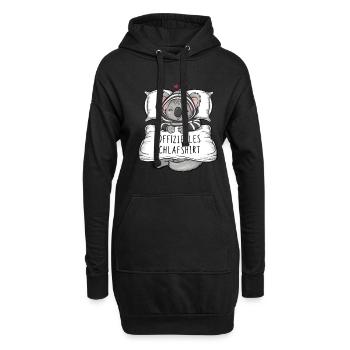 Official Sweet Koala Sleep Shirt - Hoodie Dress - black - Front