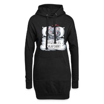Official Sweet Koala Sleep Shirt - Hoodie Dress - black - Front