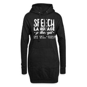 Orthophoniste Prävent Assess - Sweat-shirt à capuche long Femme - noir - Devant