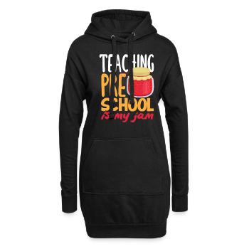 Lustiges Lehrer Lehrerinnen Geschenk - Hoodie-Kleid - Schwarz - Vorne
