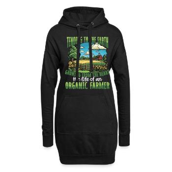 Tending the Earth Organic Farmer Life Farming - Hoodie-Kleid - Schwarz - Vorne