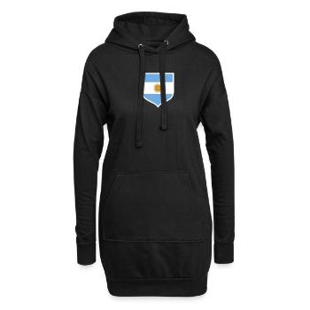 Argentinien Geschenk Argentina Argentine Flagge - Hoodie-Kleid - Schwarz - Vorne