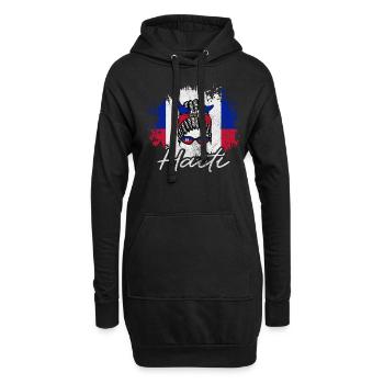 Haiti - Hoodie-Kleid - Schwarz - Vorne