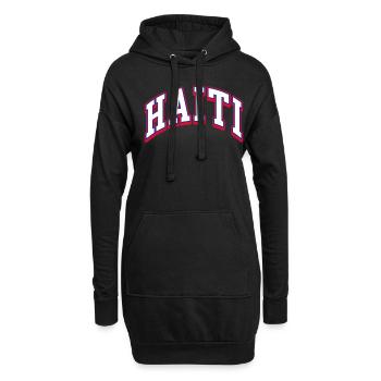 Haiti Haitianer Karibik Urlaub - Hoodie-Kleid - Schwarz - Vorne